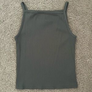 Old Navy Women's Ribbed Green Tank Top